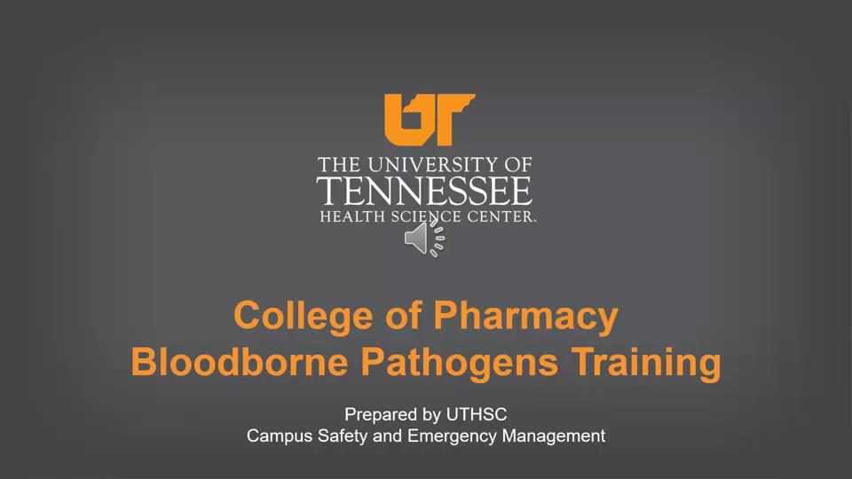 College of Pharmacy BBP Training